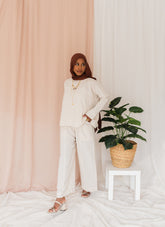 Linen beige set